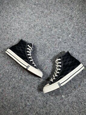Kith x Converse Chuck Taylor All Star 70 Hi Black Monogram Sz 9.5 165521C